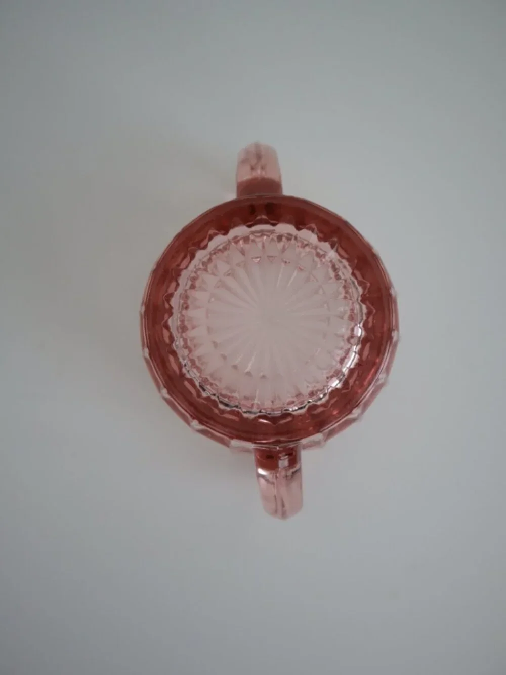 Vintage Jeannette Windsor Pink Depression Glass Sugar Bowl